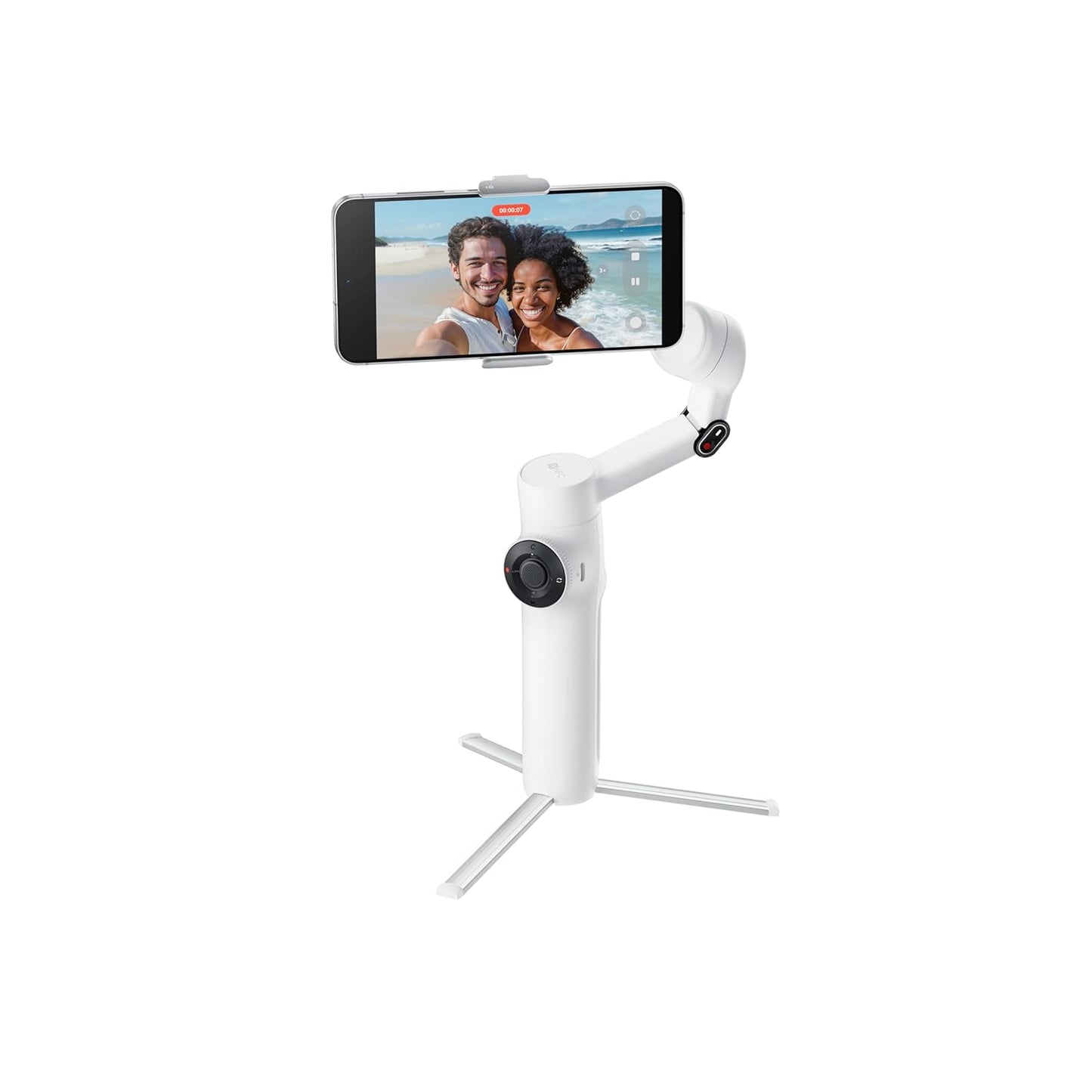 Miss Cool Insta360 Flow Plus AI Tracker Bundle White - Foldable Phone Gimbal, AI Tracking with Any App, Multi-Person Tracking, Built-in Tripod, Remote Control, iPhone/Android Stabilizer, Travel & Vlog