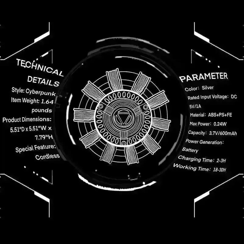 Arc Reactor Touch Night Light Desk Lamp