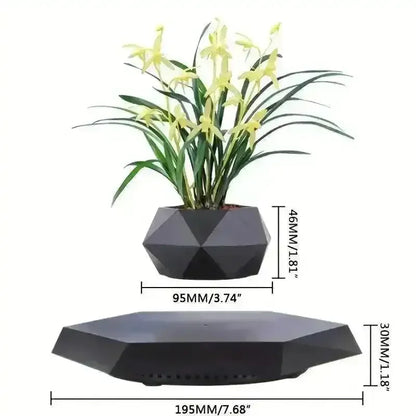 Magnetic Levitating Mini Rotating Flower Pot