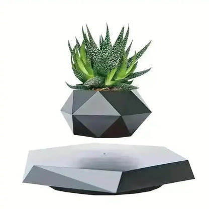 Magnetic Levitating Mini Rotating Flower Pot